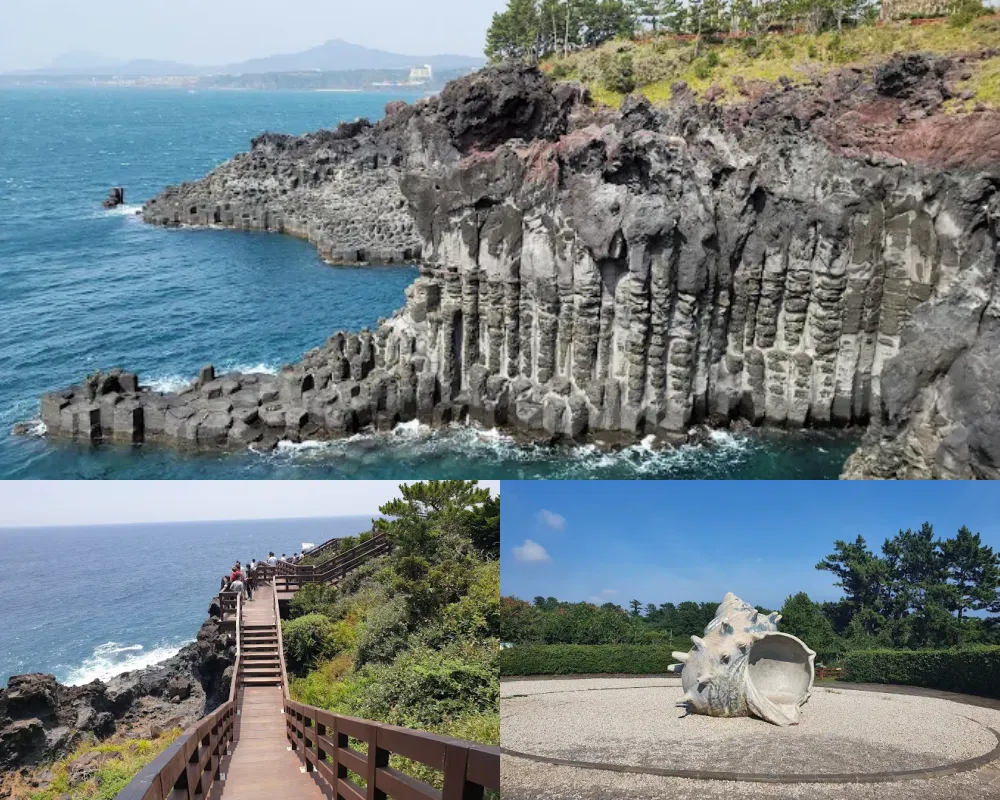 柱狀節理帶(주상절리대/대포동지삿개)