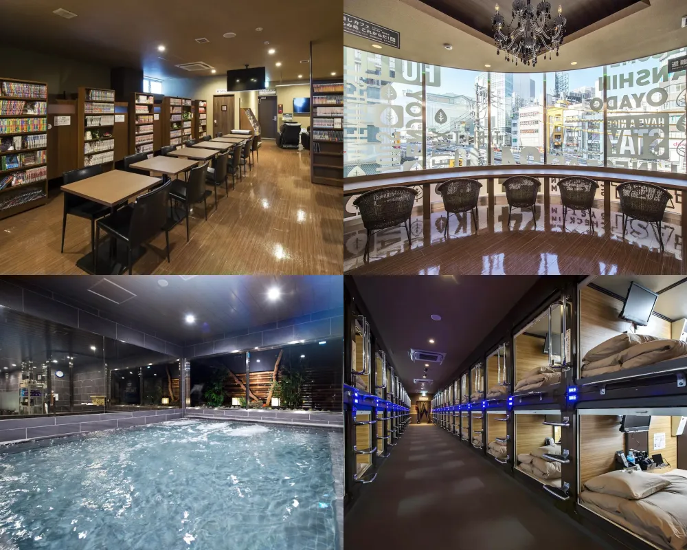 豪華膠囊旅館 安心之宿 新宿站前店 Anshin Oyado Shinjuku - Men only 